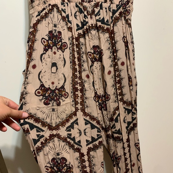 Cleobella pink bohemian print moon jumpsuit small - Picture 7 of 9